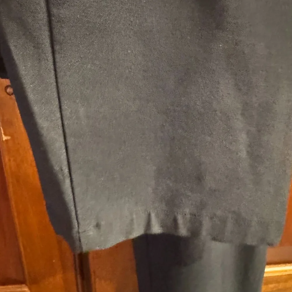 Adidas Men's Golf Performance Pants Black 3 Stripe Athletic Flat Front 38x34